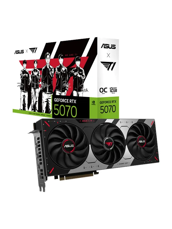 ASUS GeForce RTX 5070 T1 OC - 12GB GDDR7 RAM - Grafikkort