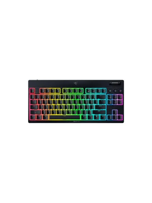Razer BlackWidow V4 Low-Profile TKL HyperSpeed - Yellow Mechanical - Gaming Keyboard - Utan numpad - Engelska (US) - Svart