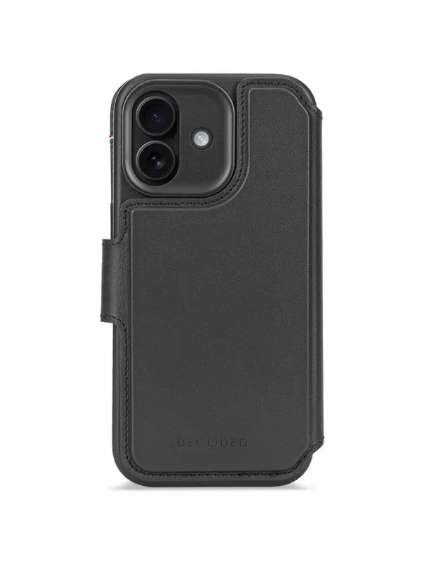 Decoded - Leather Detachable Wallet for iPhone 17 - Black