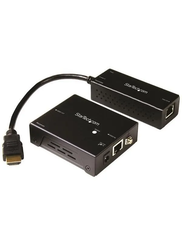 StarTech.com ST121HDBTDK 4K HDMI Extender with Compact Transmitter - HDBaseT - UHD 4K - TAA