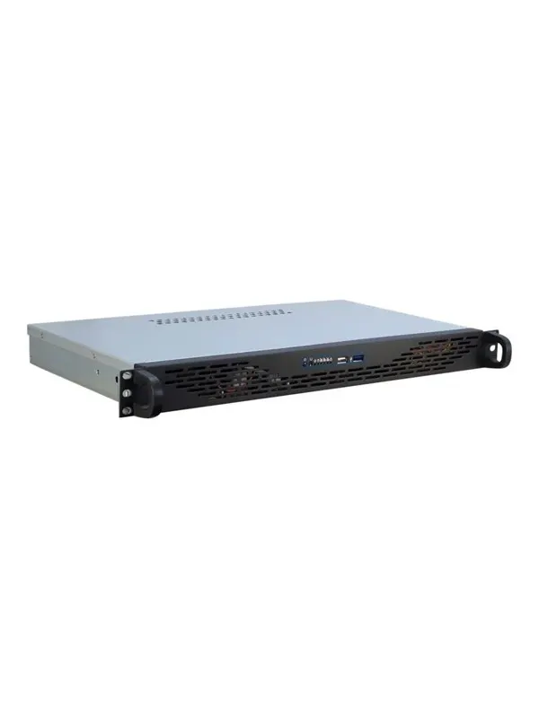 Inter-Tech IPC 1U-K-125L - Chassi - Server (Rack) - Grå