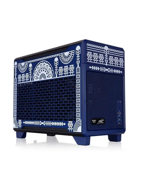 Thermaltake TR100 Koralie Edition Cobalt Blue - Chassi - Minitower - Blå