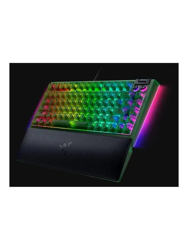 Razer BlackWidow V4 75% Hotswap - Tactile Mechanical - Phantom Green Edition - Gaming Keyboard - Utan numpad - Engelska (US) - Grön