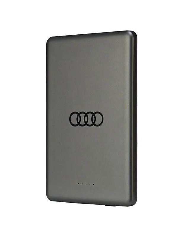 Audi Big Logo MagSafe inductive 15W 5000mAh - Grey - 5000 mAh