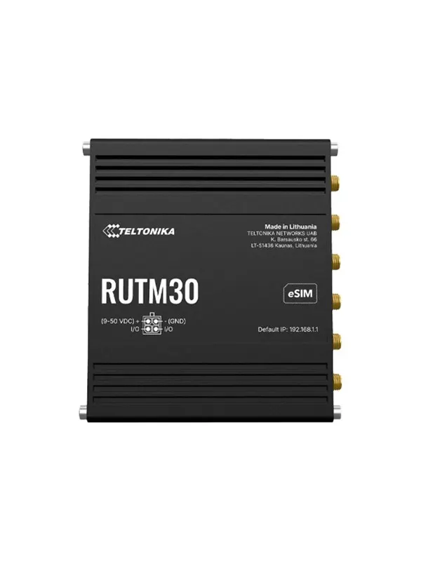 Teltonika RUTM30 5G Router (RUTM30000000 / Standard package with EU PSU) - Wireless router 802.11a/b/g/n/Wi-Fi 5 Wave 2
