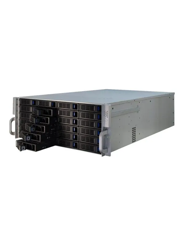 Inter-Tech IPC 4U-4424 - Chassi - Server (Rack) - Svart