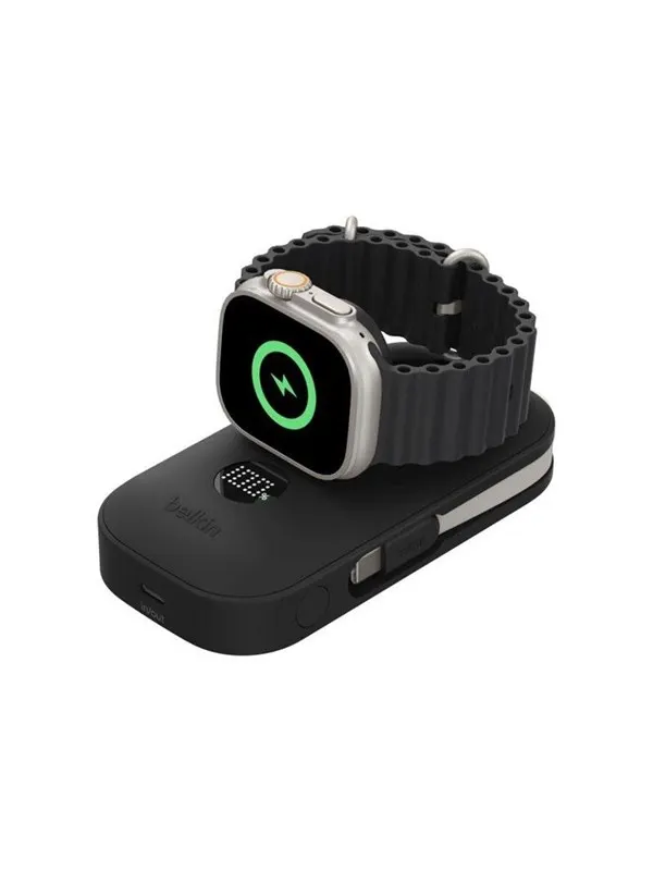 Belkin BoostCharge Pro power bank - with apple watch charger - 2 x USB-C - 45 Watt - 10000 mAh
