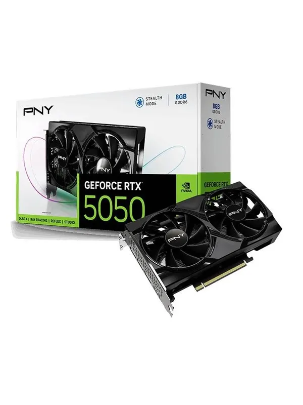 PNY GeForce RTX 5050 Single Fan - 8GB GDDR6 RAM - Grafikkort