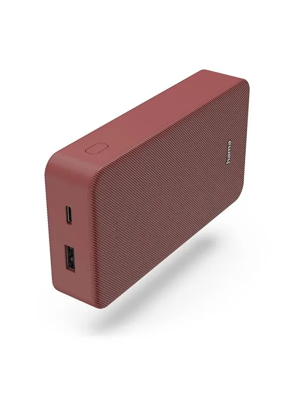 Hama Powerbank Colour 20 20000mAh USB-C+USB-A Red - 20000 mAh