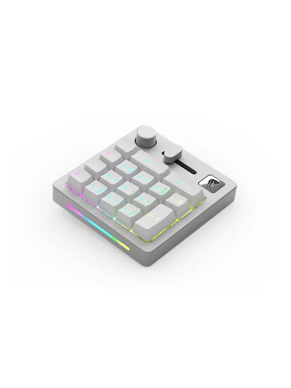 Glorious Numpad - Wireless - White Slate - Numpad - Universal - Vit