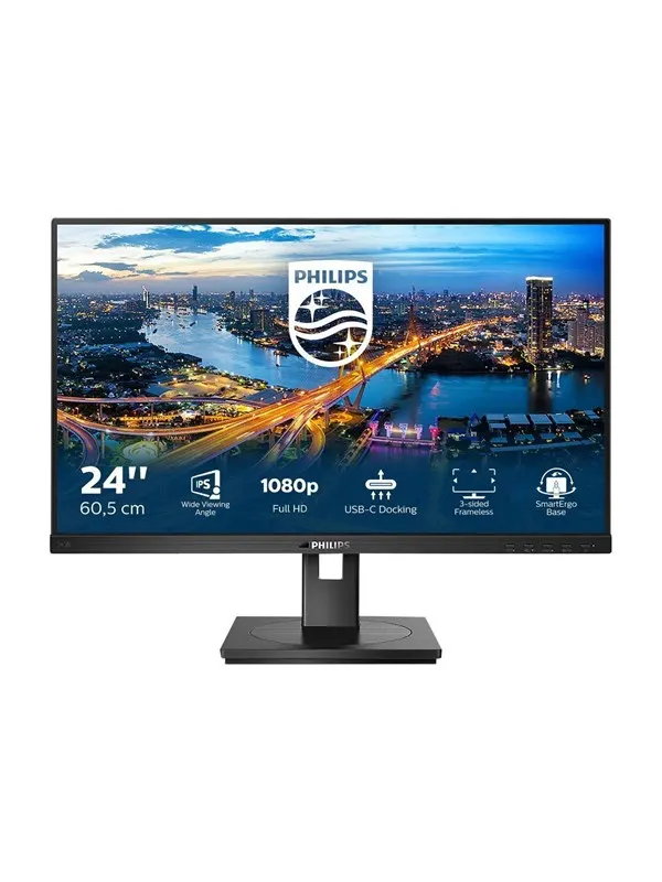 24" Philips 243B1/00 - 1920x1080 (FHD) - 75Hz - IPS - 90W USB-C