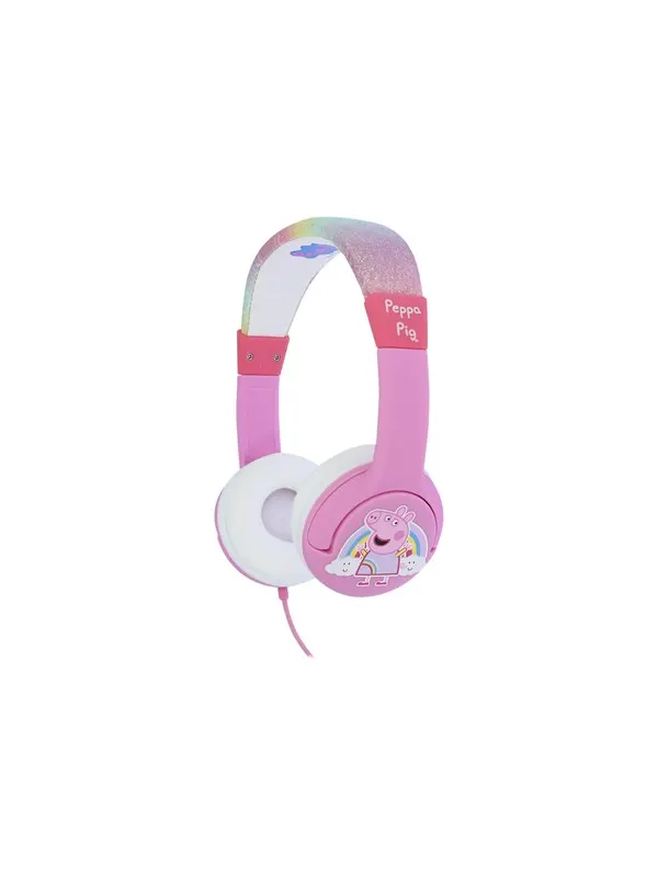 OTL Peppa Pig Rainbow Glitter - Barnhörlurar - Volymbegränsad 85dB max