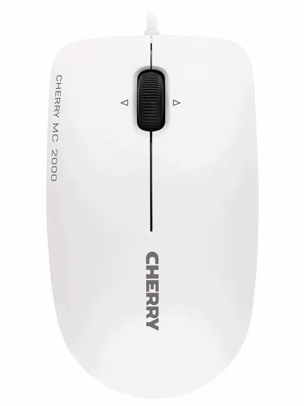Cherry MC 2000 - mus - USB - svart - Mouse - Optic - 3 knappar - Vit