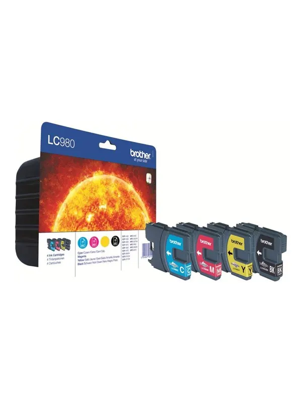 Brother LC980VALBP / LC 980 Value Pack 4-Pack