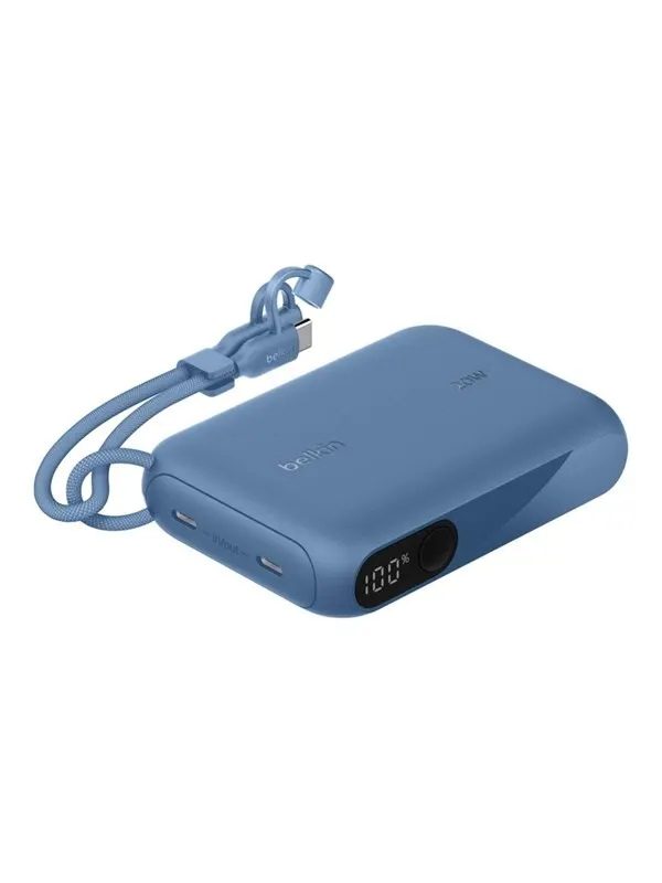 Belkin BoostCharge power bank - with display - 24 pin USB-C - 20 Watt - 10000 mAh