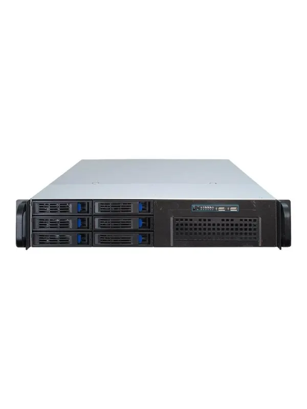 Inter-Tech IPC 2U-2406 - Chassi - Server (Rack) - Svart