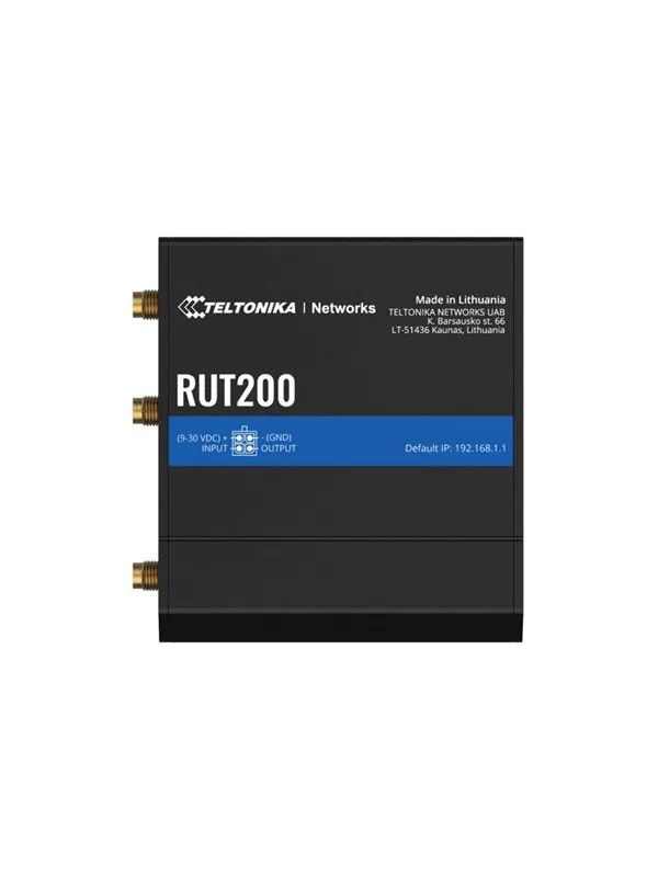 Teltonika RUT200 Industrial Cellular Router (RUT200040000 / Standard package with EU PSU) - Wireless router N Standard - 802.11n