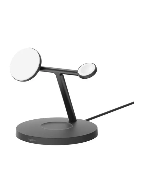 Belkin BOOSTCHARGE PRO 3-in-1 Qi2 15w Wireless Charger w AW Black