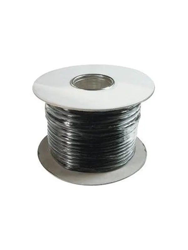 DIGITUS Flat Telephone Installation Cable - 100m - Svart - 100m