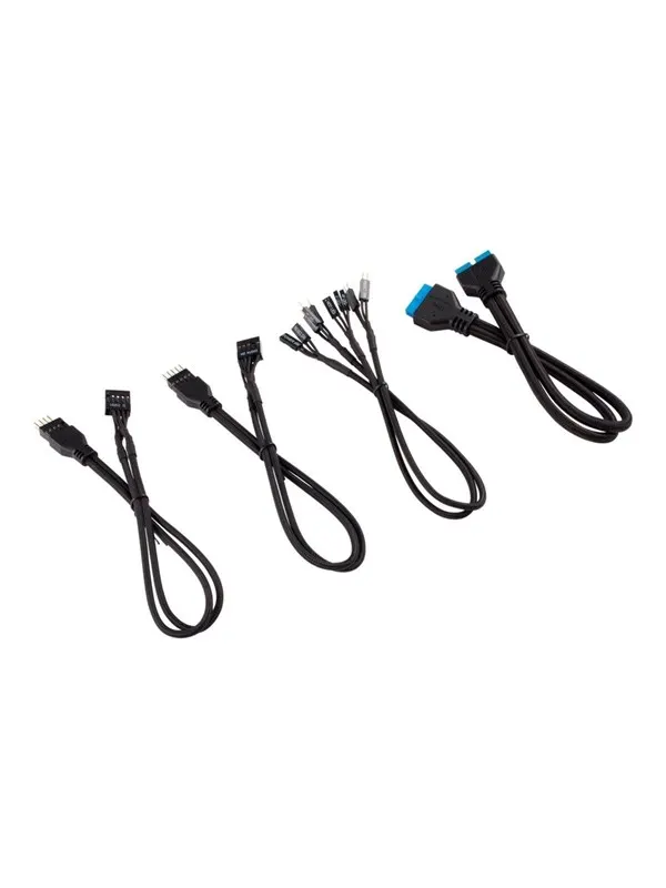 Corsair Premium Sleeved Front Panel Extension Kit 30cm - Svart