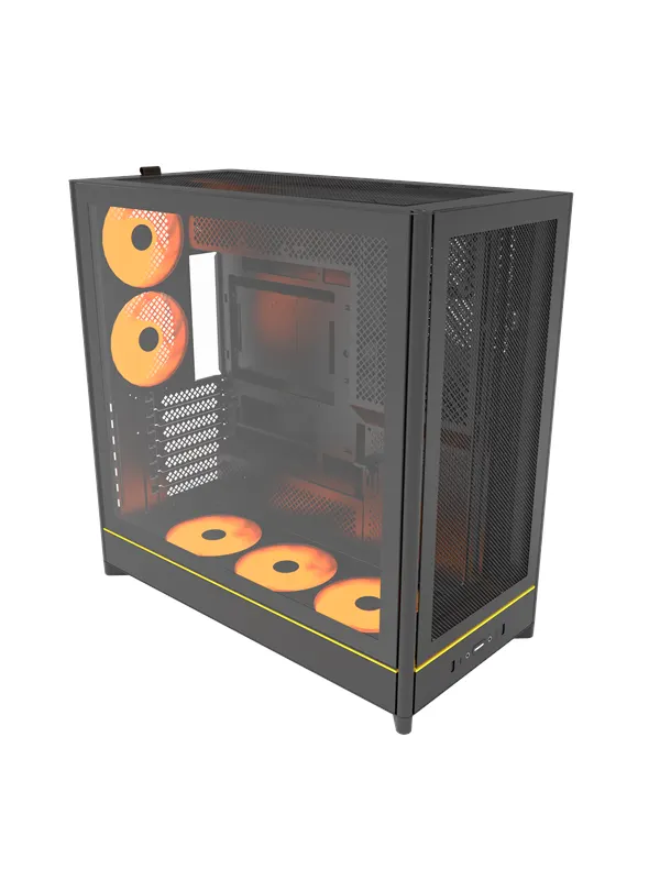 Montech HS01 PRO Mesh - Chassi - Miditower - Svart
