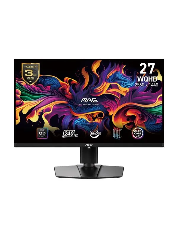 26.5" MSI MAG 271QPXDE QD-OLED E2 - 2560x1440 (QHD) - 240Hz - QD-OLED
