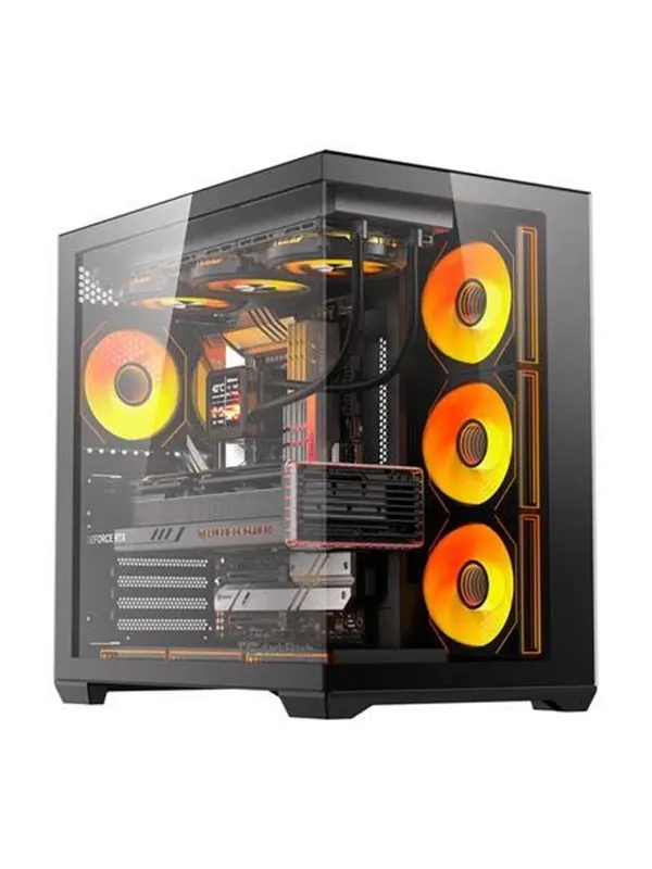 Darkflash C280 Computer Case + 7 Fans - Chassi - Svart