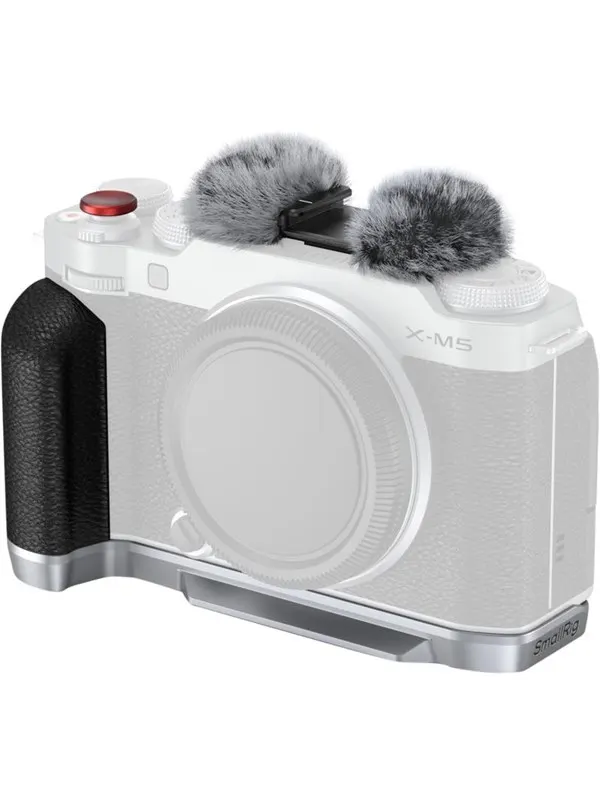 SmallRig 4875 L-Shape Mount Plate with Silicone Handle for FUJIFILM X-M5 Sliver