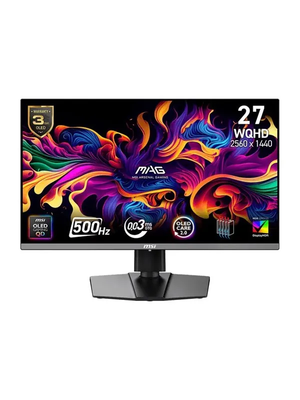 26.5" MSI MAG 272QP - 2560x1440 (QHD) - 500Hz - QD-OLED