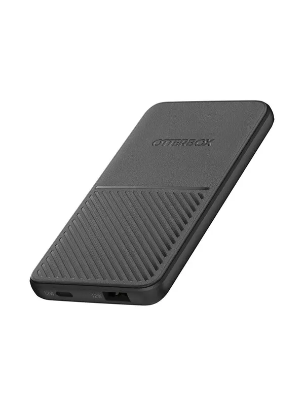 OtterBox Power Bank 5K MAH USB A&C 12W - black - 5 Ah