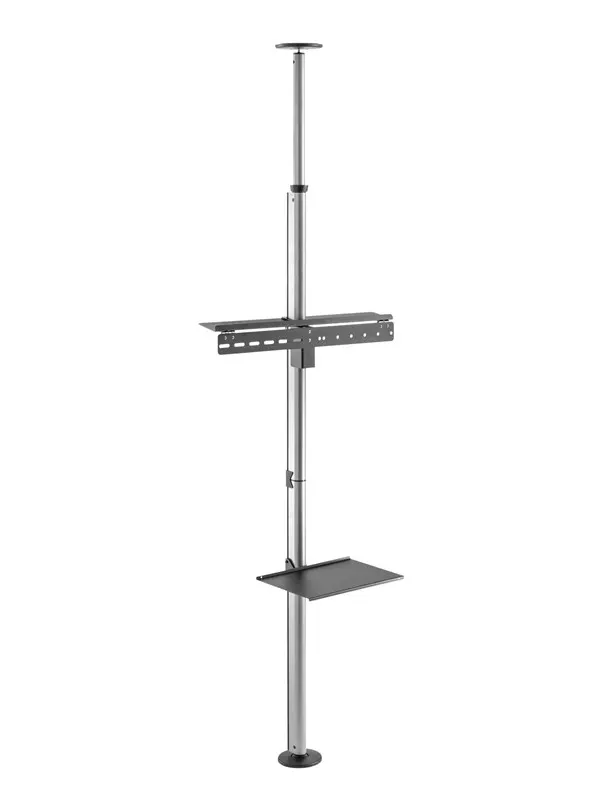 Deltaco Floor-to-ceiling mount for most 37" to 70" TVs and screens - Max 30 kg - recommended for 70"