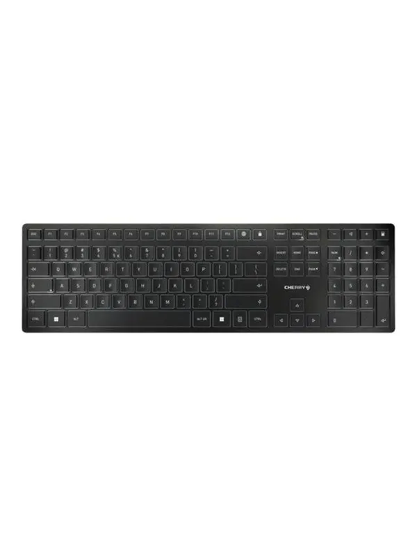 Cherry KW 9100 SLIM - Tangentbord - Nordisk - Silver
