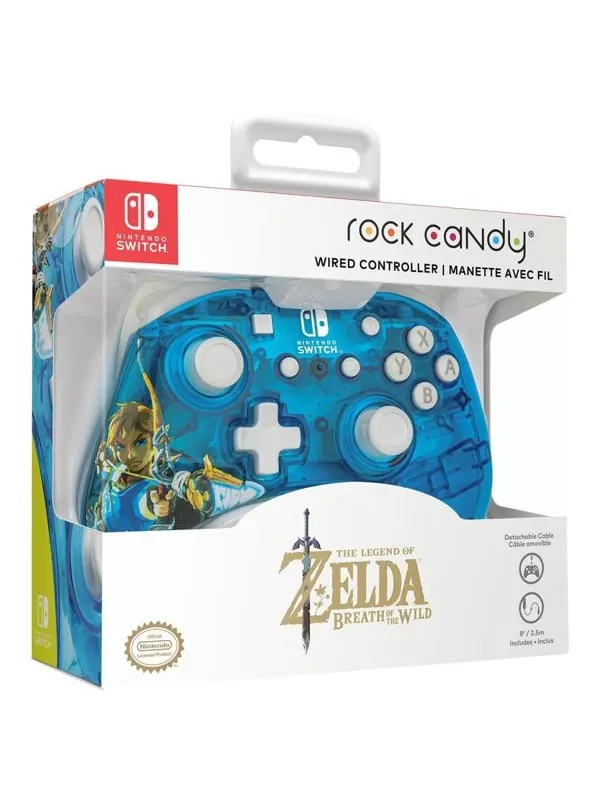 PDP Rock Candy Wired Controller - Berry Brave Link - Wired Controller - Nintendo Switch