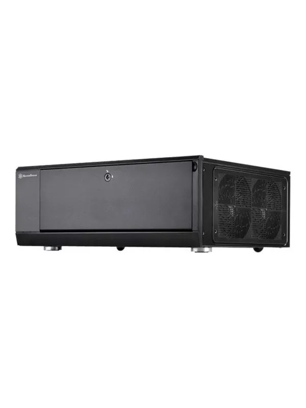 SilverStone Grandia GD10 - desktop - ATX - Chassi - Desktop - Svart