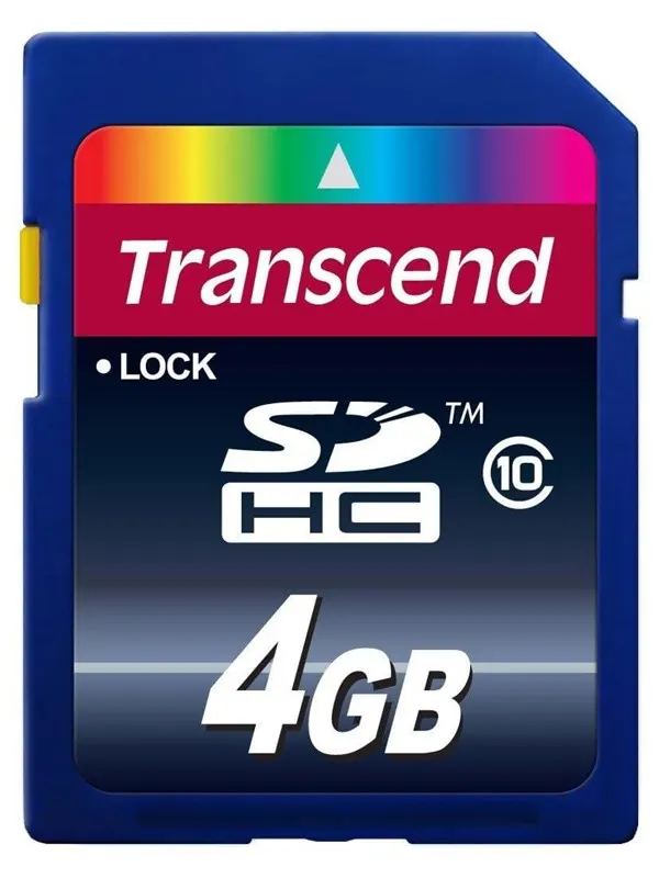Transcend SDHC-minneskort - 4 GB