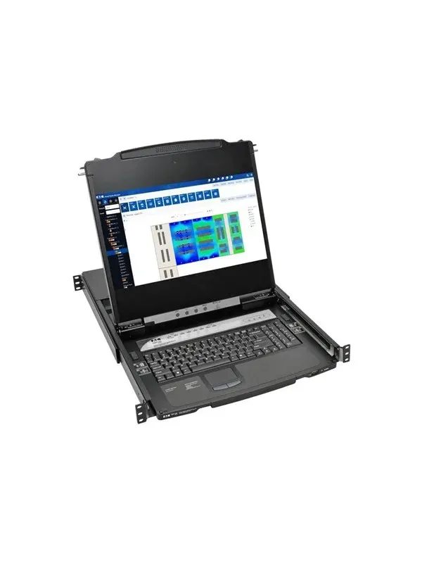 Tripp Lite Eaton  Series NetDirector 8-Port Rackmount Console HDMI KVM Switch 17" LCD IP Remote Access