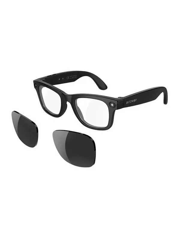 BlitzWolf BW-AG1 Pro Smart AI Sunglasses with Interchangeable Lenses