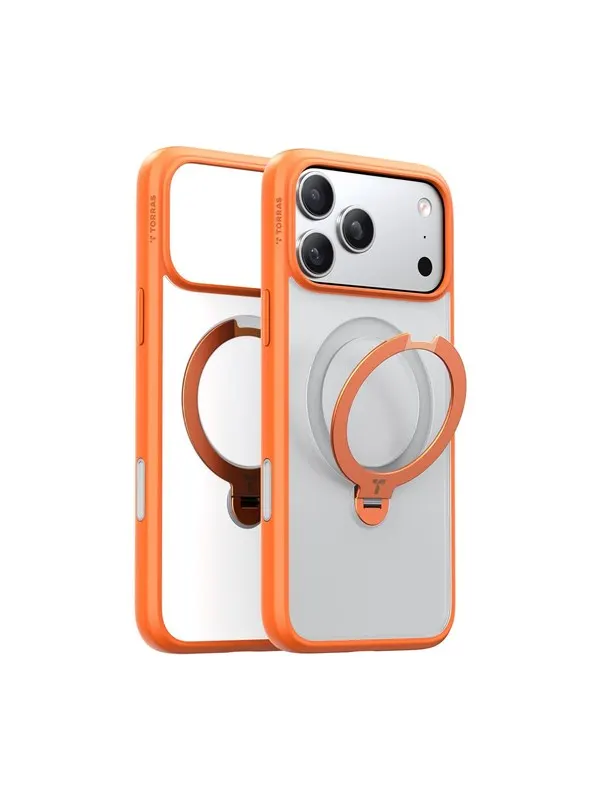 Torras Ostand Q3 Spin - energy orange - iPhone 17 Pro Max