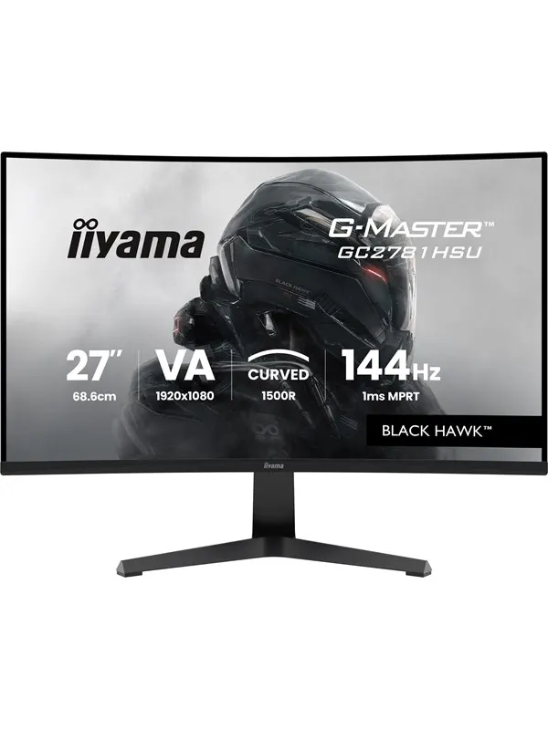 27" iiyama G-MASTER Black Hawk GC2781HSU-B1 - LED monitor - curved - Full HD (1080p) - 27"