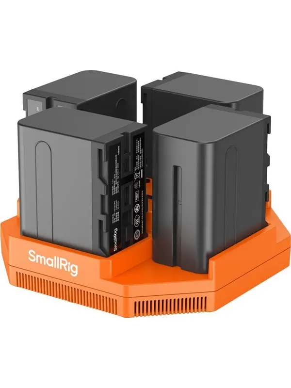 SmallRig 4834 NP-F970 4-Channel Camera Battery Charger & 4-Battery Kit