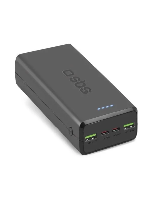 SBS Powerbank TTBB30000PD20K 30000 mAh 2 x USB-C 2 x USB-A - black - 30000 mAh