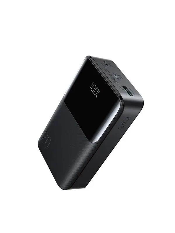Joyroom JR-QP192 Star Series Mini 20000mAh 22.5W Powerbank with Digital Display - Black - 20000 mAh