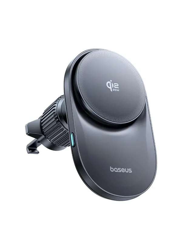 Baseus PrimeTrip VC2 Pro Magnetic Holder with Qi2.2 Charger and Air Vent Fan - Black