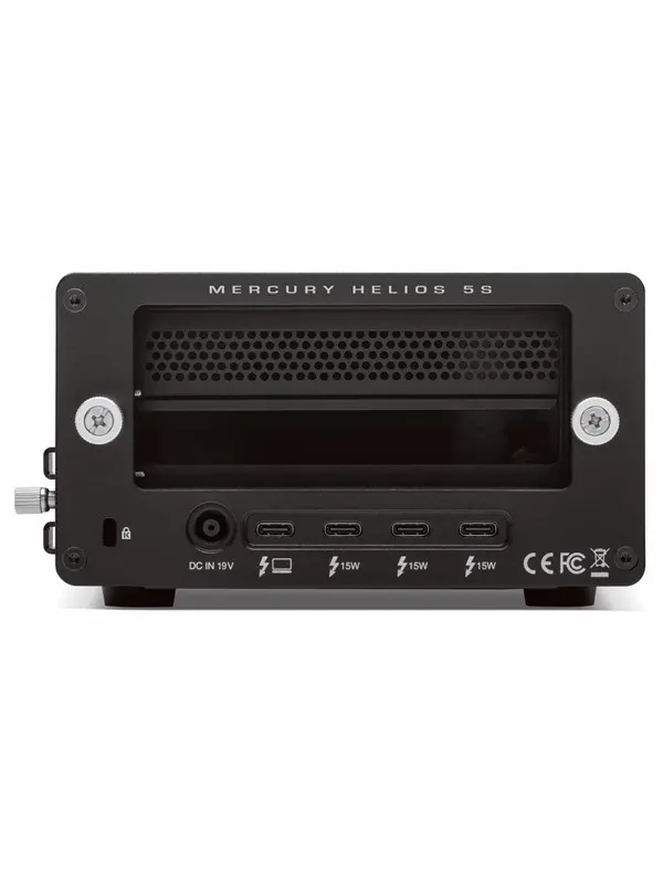 OWC Mercury Helios 5S Thunderbolt 5 (80Gb/s) PCIe - Extern Hårddisk - Svart
