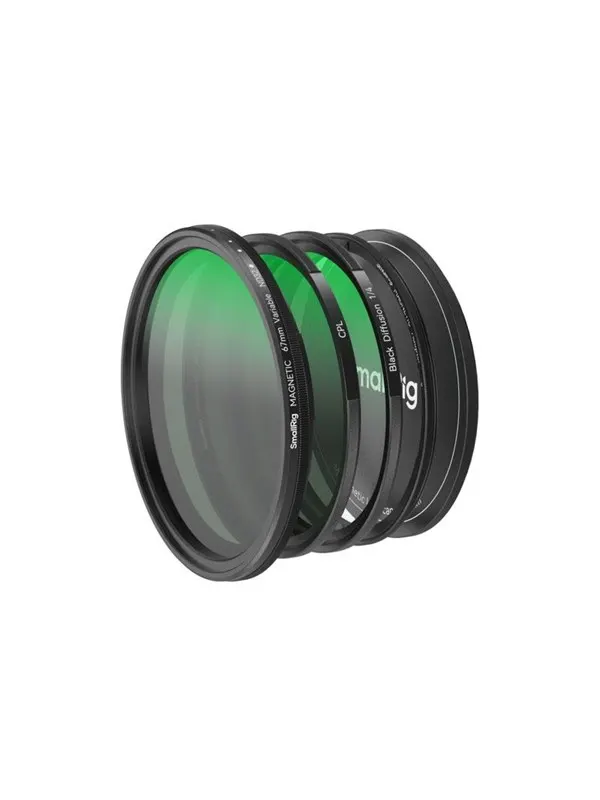 SmallRig 4726 5-in-1 Attachable Filter Kit VND 2-32 & CPL & 1/4 Effect Black Mist (67mm)