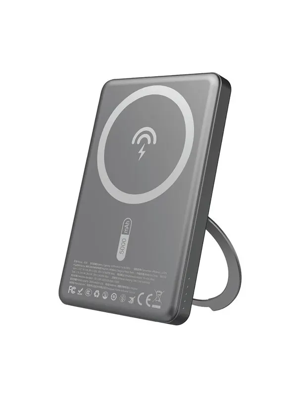 Dudao K28S 20W PD 5000mAh Powerbank with MagSafe and Stand - Gray - 5000 mAh