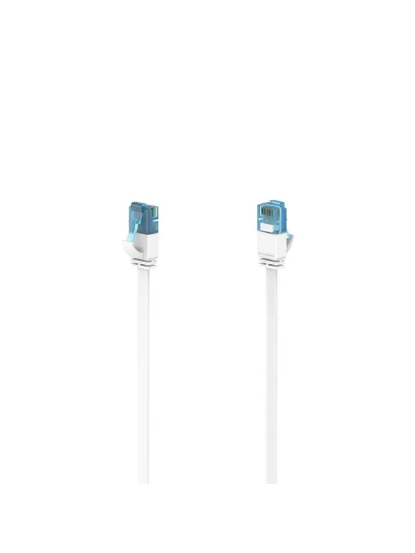 Hama Network Cable Cat6A 10Gbit/S U/Utp Flat White 15m - Vit - 15m