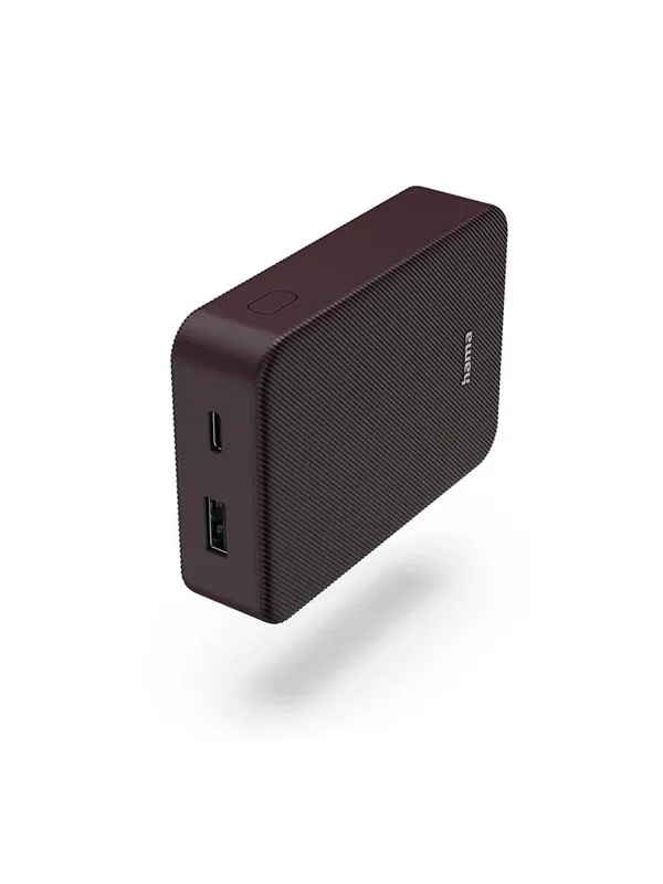 Hama Powerbank Colour 10 10000mAh USB-C+USB-A Plum - 10000 mAh
