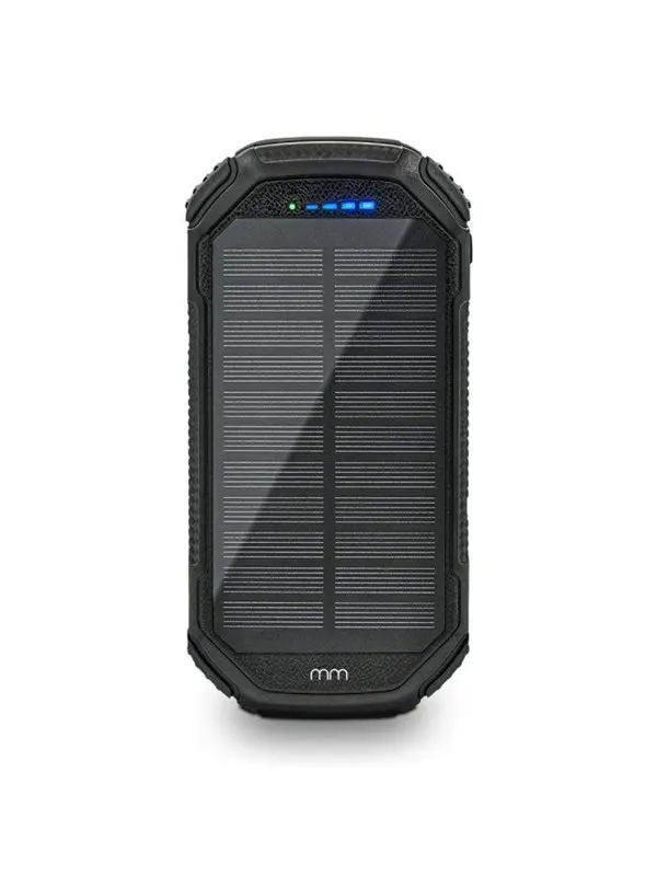 Mikamax QI Solar Powerbank - 20000 mAh - PD 20W - USB-C & Wireless Charging - 20000 mAh