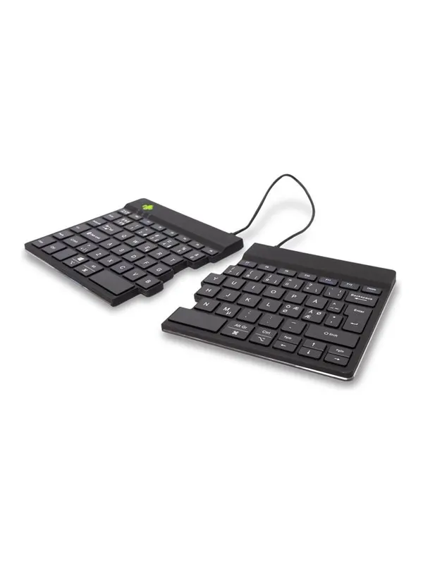 R-Go Tools R-Go Split Break - keyboard - with integrated break indicator - QWERTY - Nordic - black - Tangentbord - Nordisk - Svart